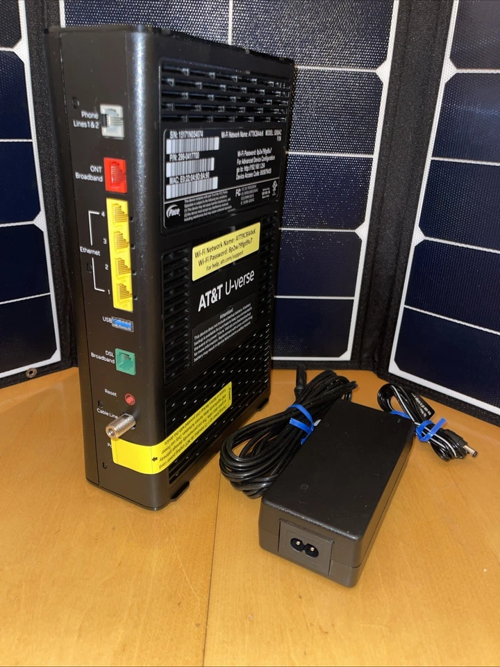 AT&T U-Verse Pace 5268AC FXN Gateway Internet Wireless Modem Router w/power cord - Image 2 of 2