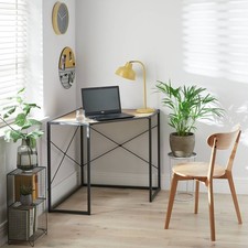 Habitat Loft Living Corner Office Desk - Light Oak Effect