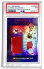 2024 Illusions Highlight Swatches Patrick Mahomes /99 Blue PSA 7 Chiefs
