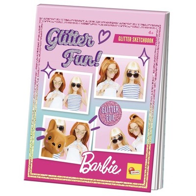 Malbuch Barbie Glitter Sketchbook 32 Seiten, Kreativbuch für Mädchen, Zeichnen