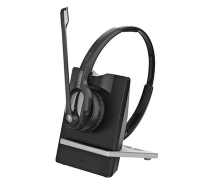 Sennheiser Epos Impact D30 Phone DECT Headset & Basisstation Kopfhörer schwarz