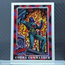 1991 Impel GI Joe COBRA COMMANDER RANK & FILE #32
