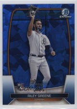 2023 Bowman Chrome Sapphire Edition Image Variation SP Riley Greene #29 0w27