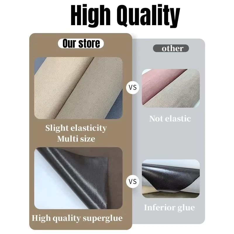 Suede Leather Fabric for Car Truck Interior Renovate,Velvet Self-Adhesive Leathe - Image 3 of 4