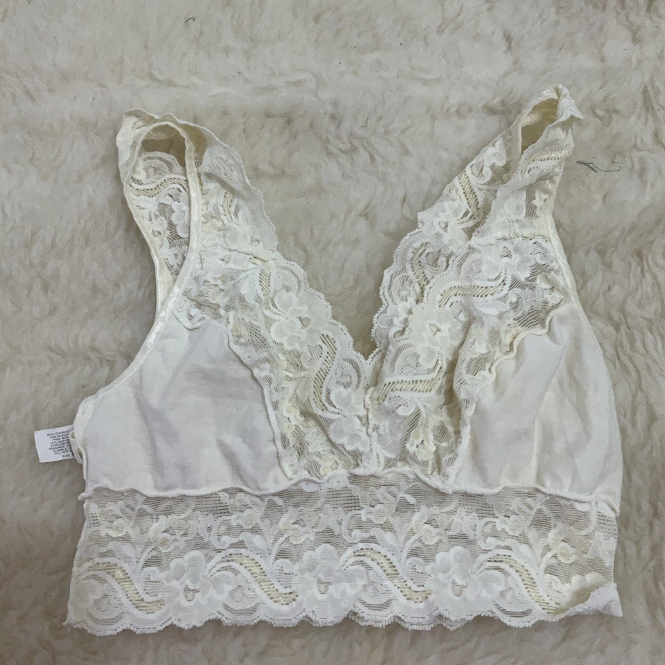 Vintage Victorias Secret  Crown Union Label Bra Cotton Lace Trim#807 - Image 3 of 4
