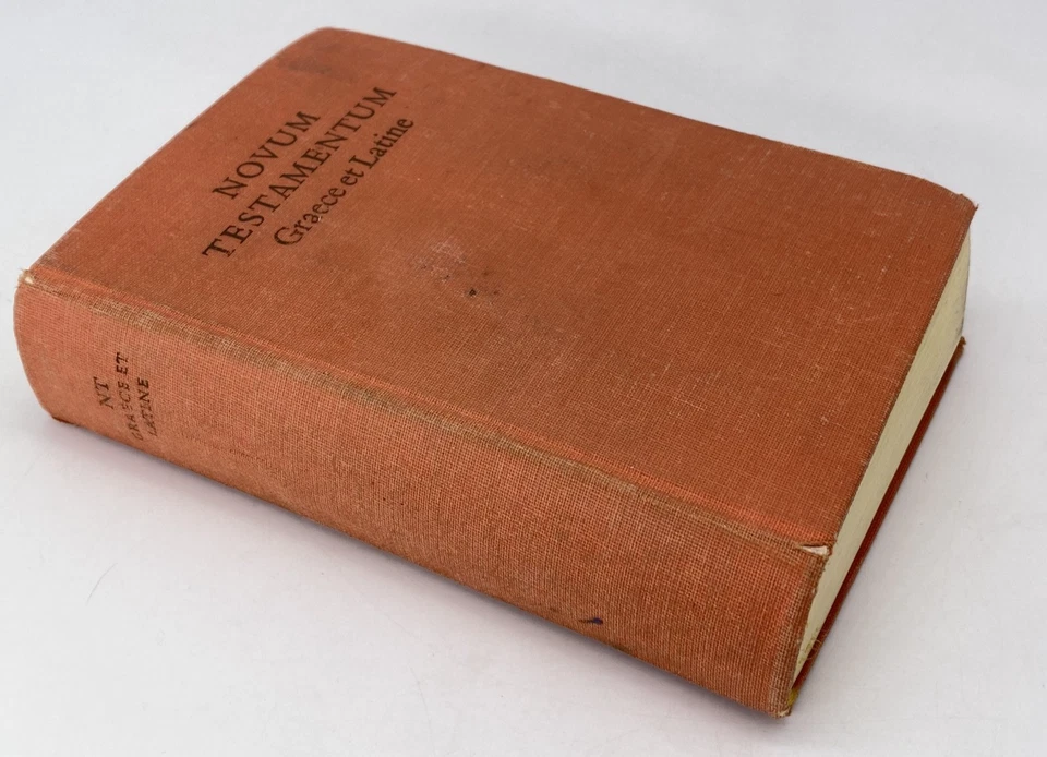New Testament Greek Latin NOVUM TESTAMENTUM GRAECE ET LATINE 1962 Nestle Germany - Image 3 of 4