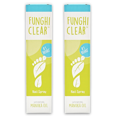 Funghi Clear Anti Pilz Spray natürliche Inhaltsstoffe Nagelpilz Behandlung 89ml x2