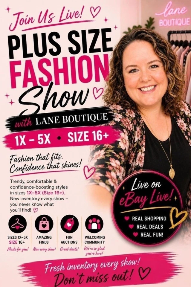 💖 Plus Size Fashion Show | Sizes L to 4X | $5 starts