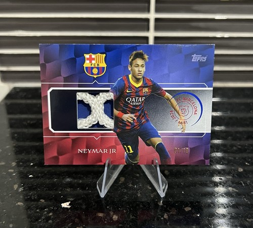 NEYMAR JR Topps FC Barcelona 125 Years Anniversary   Relic Camp Nou Net *1/10*