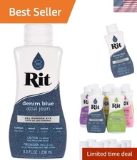 Brand New Rit Dye Liquid - Denim Blue - 8 Oz.