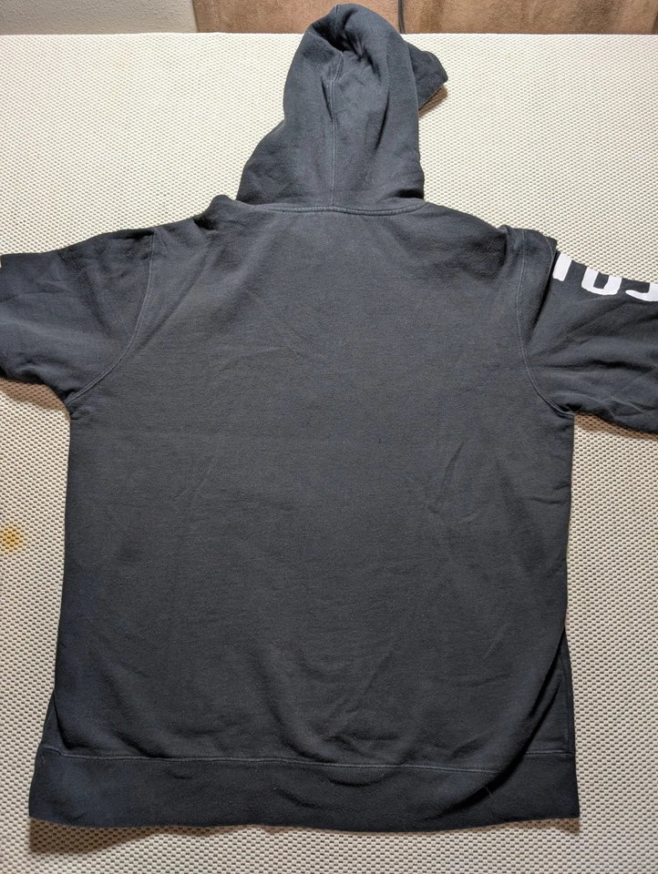 Toy Machine X RVCA Collab Skate Monster Sudadera con Capucha Negra Monopatín Med Foto 2 de 4