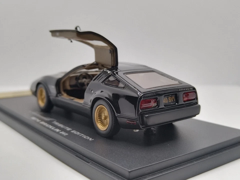 Automodello 1/43 Tribute Edition Bricklin SV-1 Chairman's Black 1974. Wow Rare! - Image 4 of 4