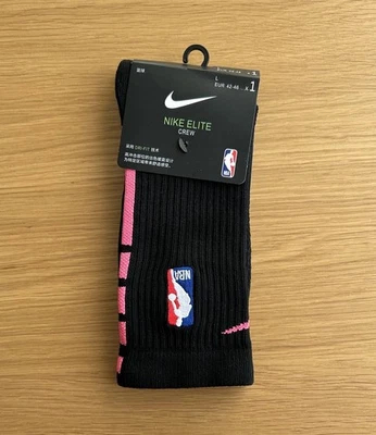 Nike NBA Elite Crew Socks Black/Pink EU42-46