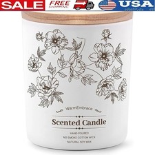 Natural Soy Wax Scented Candle Vanilla Coconut Aromatherapy Gift Indoor Use