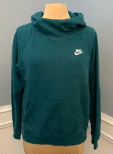 Nike Hoodie Womens M Essential Funnel-Neck Pullover Fleece Performance Warm-Up