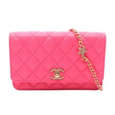 Chanel Caviar Skin Matelasse Shoulder Bag Pink