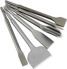 6pcs SDS Plus Rotary Hammer Bits Concrete Drill Chisels Tile Chisel Concrete Set