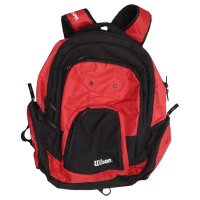 Wilson, Rucksack, Unisex (Erwachsene), Schwarz/Rot, 30, 13 #3jr