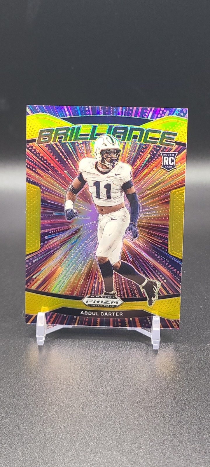 2025 Panini Prizm Draft Picks #1 Abdul Carter Brilliance Gold /10 Rookie RC