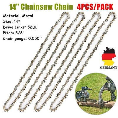 4x saw chain 35cm fits Bosch ake 35, 35 s, 35-17 s electric chainsaw
