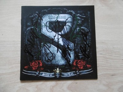 Scorpions Autogramme signed CD Booklet ''Sting in the Tail''