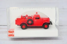 Busch 44035, Fire Department Dodge Power Wagon Pickup Truck, HO Scale