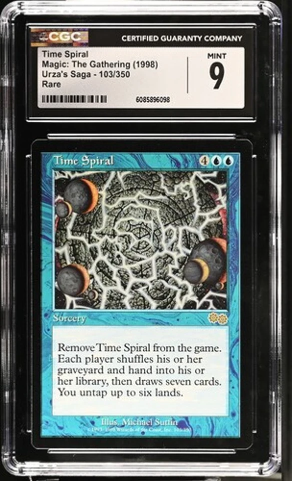 Time Spiral. Urza's Saga Mtg. CGC 9 Mint! 2 Avl - Image 3 of 4