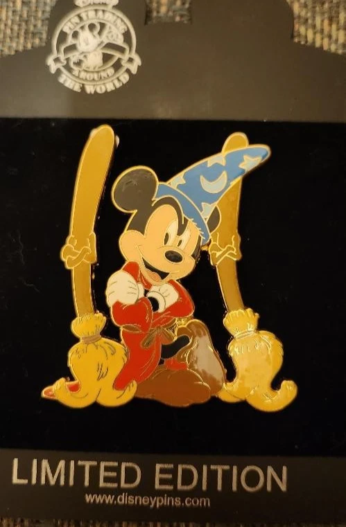 Disney pin - Sorcerer Mickey and Brooms - Fantasia - Jumbo