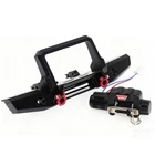 Metal Winch Front Bumper Kit for 1/18 1/24 TRX4M SCX24 RC Crawler  Universal