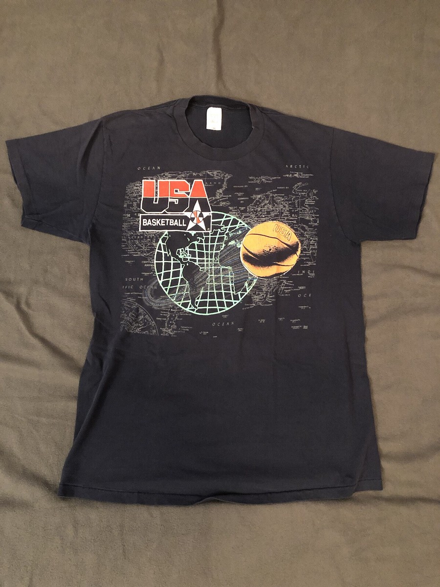 rare vintage 90s USA Basketball Olympics Dream Team Jordan NBA t