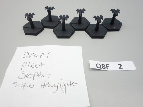 Babylon 5 Wars: Fleet Action - Drazi Serpent Super Heavyfighters (metal) - Imagen 2 de 4