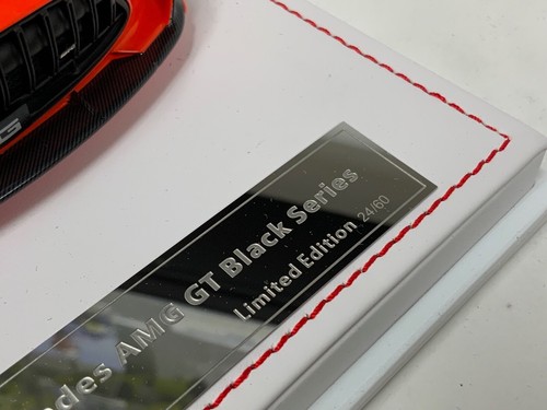 1/18 Ivy Models Mercedes Benz AMG GT Black Series in Orange 50 pcs Leather Base - Picture 3 of 7