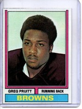 1974 TOPPS #110 GREG PRUITT CLEVELAND BROWNS (ROOKIE CARD)