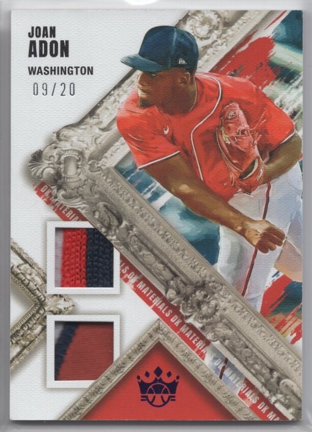 2022 Diamond Kings Baseball JOAN ADON #DKM-JA DK Materials Red #9/20
