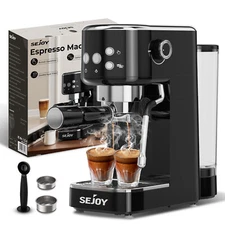 Espresso Machine 20 Bar Espresso Coffee Maker Cappuccino Machine w/ Steam Wand 