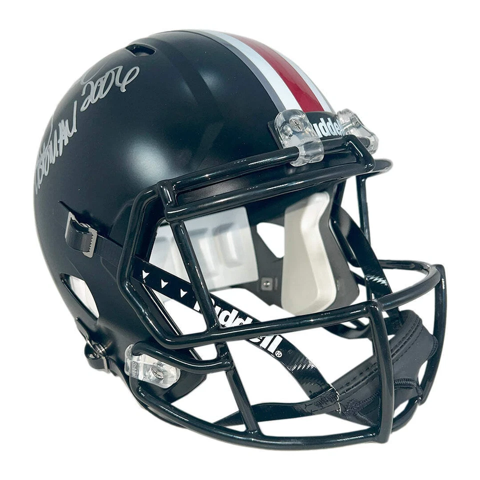 Troy Smith Firmado Heisman 2006 Inscripción Ohio State Buckeyes Alt Speed Full-Si Foto 3 de 3