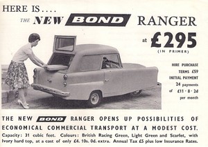 Image result for The Bond Minicar