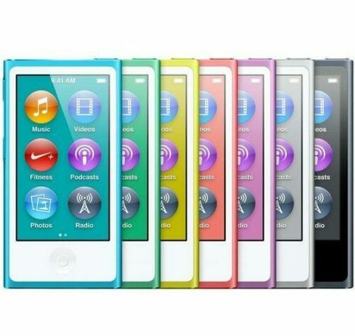 Apple iPod Nano 7a 8a Generación 16GB Dorado Azul Plateado Gris Negro Púrpura Rosa - Imagen 1 de 12