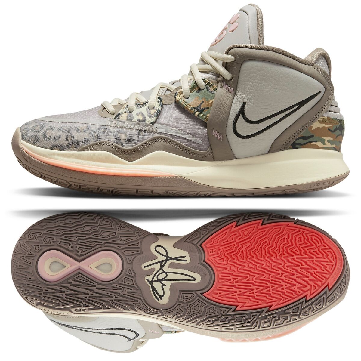 Nike Kyrie Infinity Leopard Camo CZ0204-006 Iron Ore/Moon Nike Kyrie Infinity Leopard Camo CZ0204-006 Iron Ore/Moon