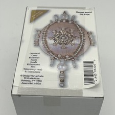 Mary Maxim Design Works 6306 Satin Ball Stunning Sequin Bead Xmas Ornament Kit