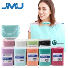 JMU Disposable Waterproof Three Layers Dental Bibs 13"x18" 50-500pcs