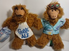 Vtg 1988 ALF Hand Puppet Burger King Hawaiian Shirt / Chef 11" Toy Plush