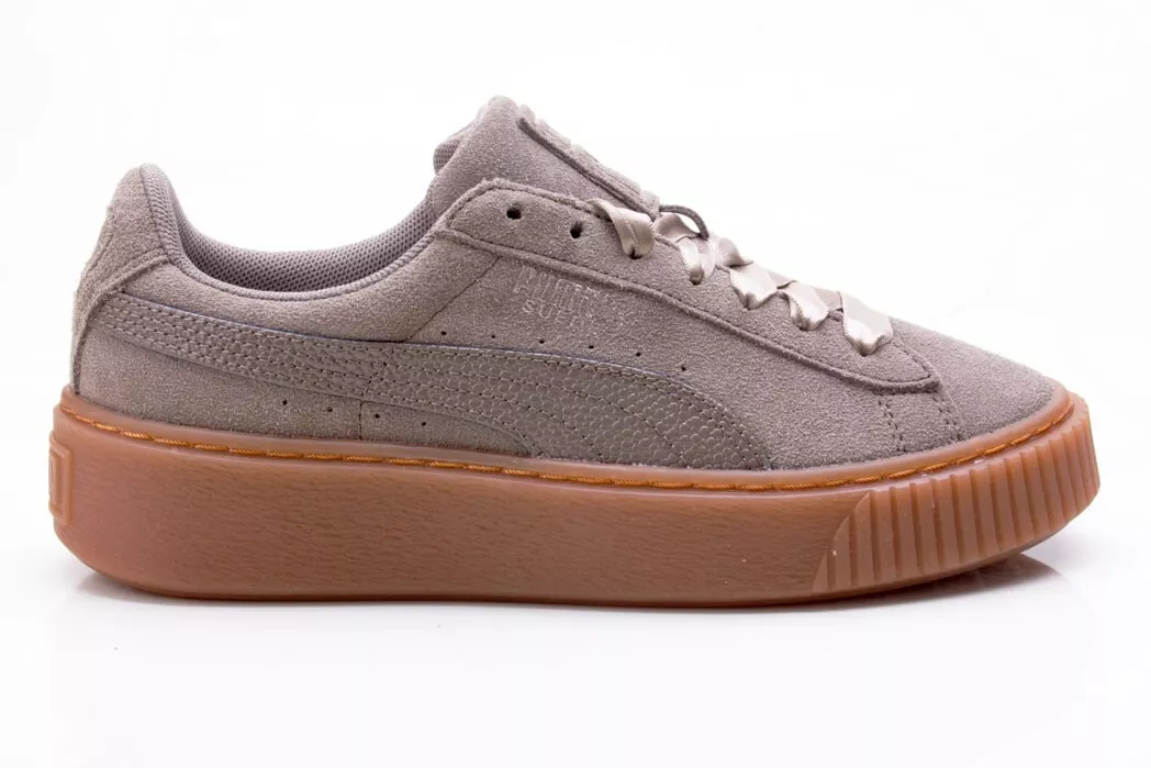 Suede cheap platform bubble