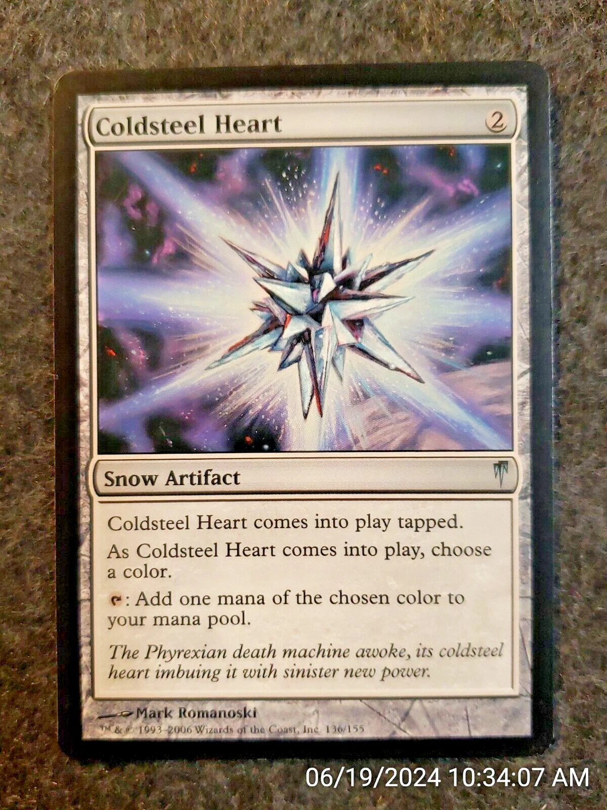 Coldsteel Heart Coldsnap NM Uncommon MAGIC THE GATHERING MTG CARD