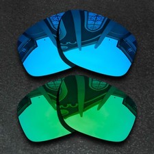 US Blue Green Replacement Lenses For-Oakley Sliver Polarized