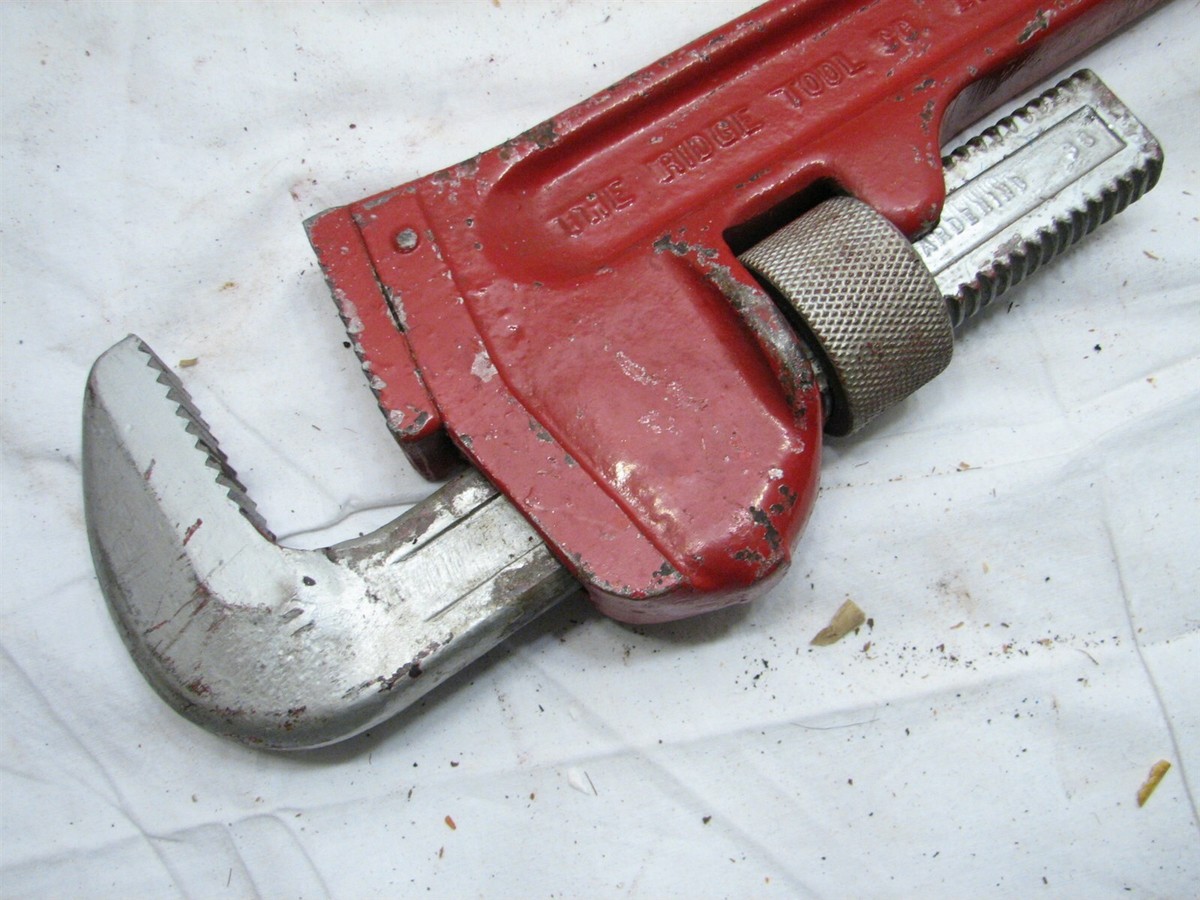 Vintage Ridgid 36 Iron Straight Pipe Wrench Oil Drilling Rig Tool