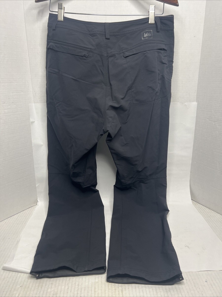 REI Nylon Pants Men's 32X20 Black Hiking Outdoor Zip Pockets