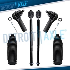 6pc Inner Outer Tie Rod & Rack and Pinion Boot Kit for 2005-2009 Escape Mariner