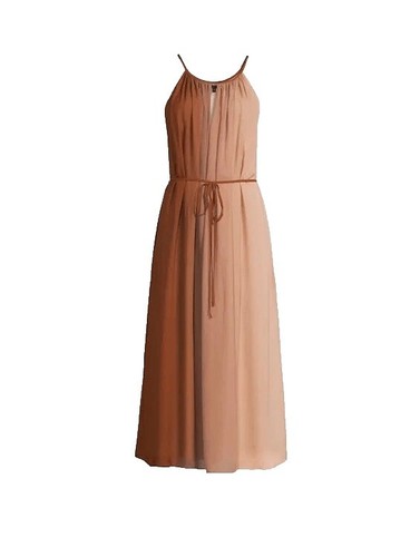 THEORY Sleeveless Tiered Halter Maxi Dress sz L NWT msrp $425 | eBay