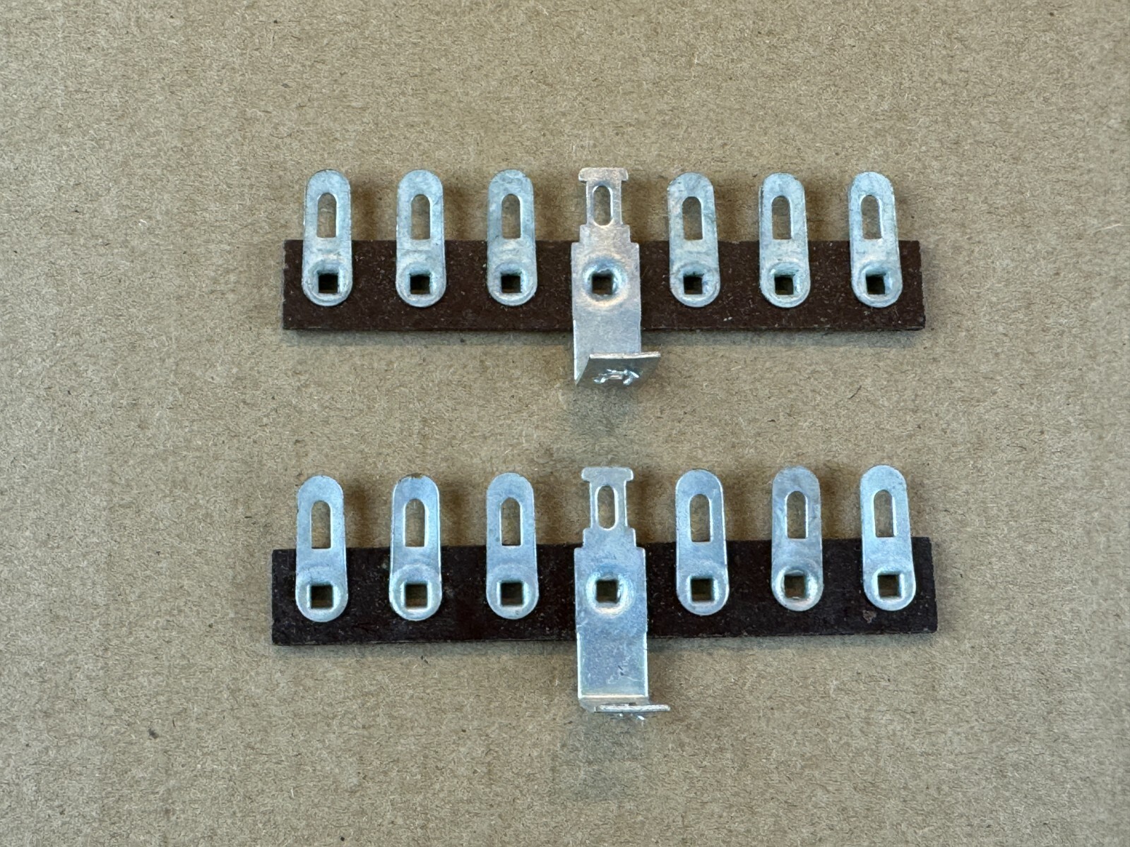 Lot of 2 NOS 7-Lug Phenolic Terminal Strips w/ Solder Lugs for Tube Amp (Qty)